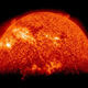 Illustration for article titled A rare view of a solar eclipse seen from space